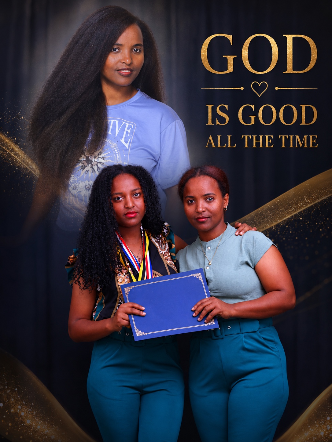 Faith-themed community design with three women
